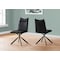 Monarch Specialties Dining Chair, Set Of 2, Side, Upholstered, Kitchen, Dining Room, Pu Leather Look, Metal, Black I 1215 - alternate 3
